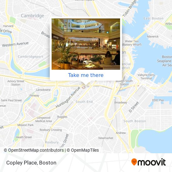 Copley Place map