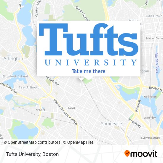 Mapa de Tufts University