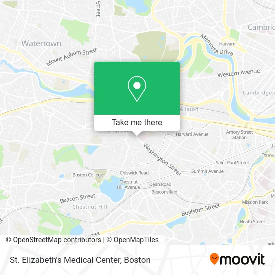 St. Elizabeth's Medical Center map