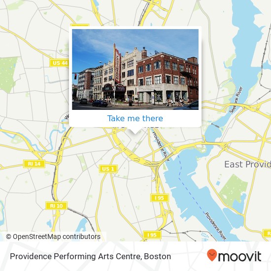 Providence Performing Arts Centre map