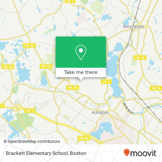 Mapa de Brackett Elementary School