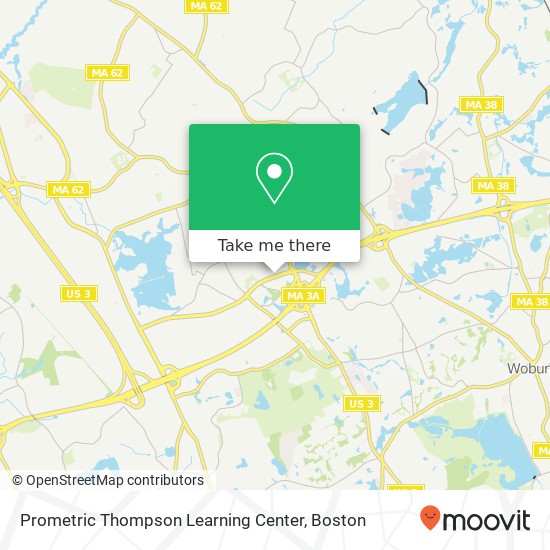 Mapa de Prometric Thompson Learning Center