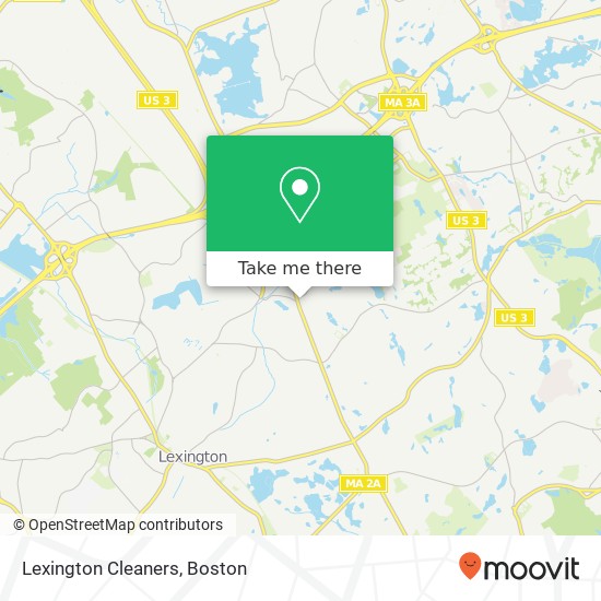 Lexington Cleaners map