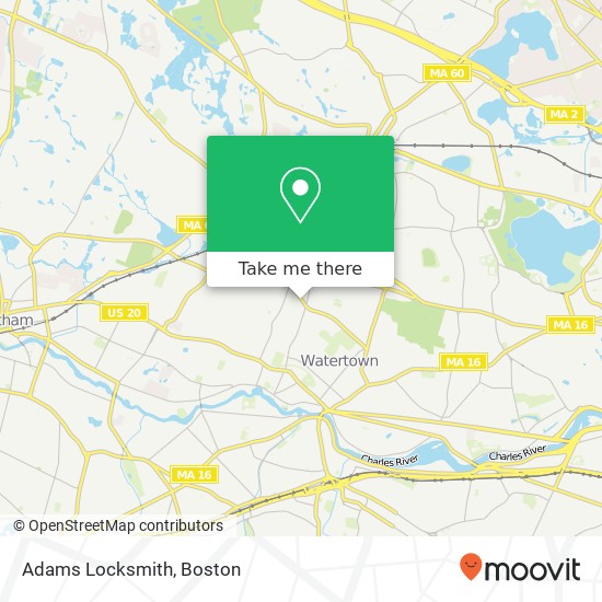 Adams Locksmith map