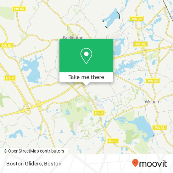 Mapa de Boston Gliders