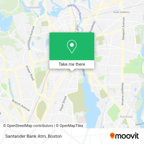 Santander Bank Atm map