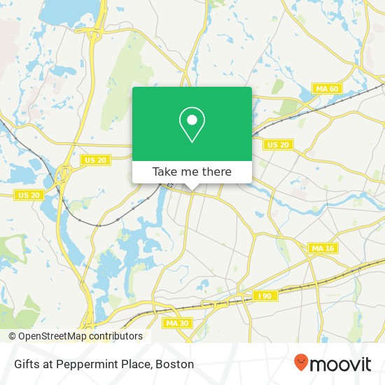 Mapa de Gifts at Peppermint Place