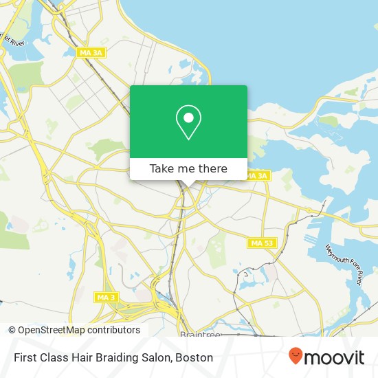 First Class Hair Braiding Salon map