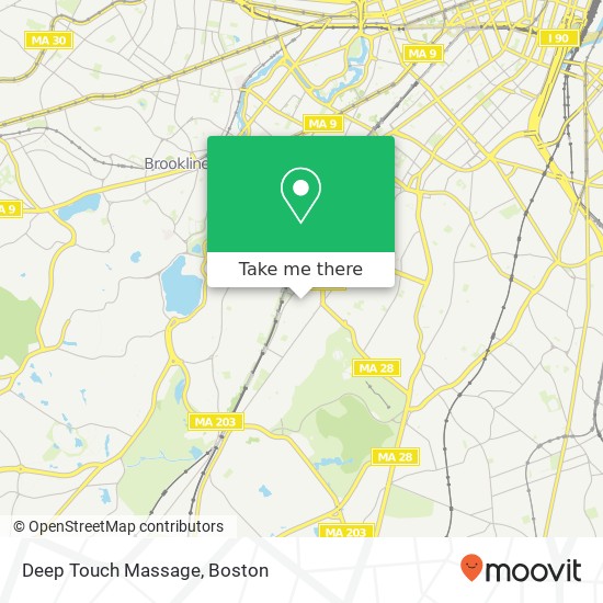 Deep Touch Massage map