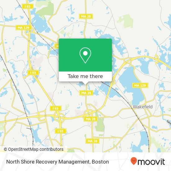 North Shore Recovery Management map