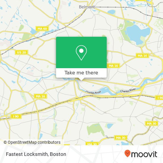 Mapa de Fastest Locksmith