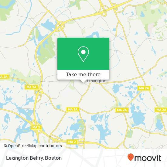 Lexington Belfry map