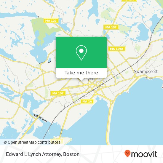 Edward L Lynch Attorney map