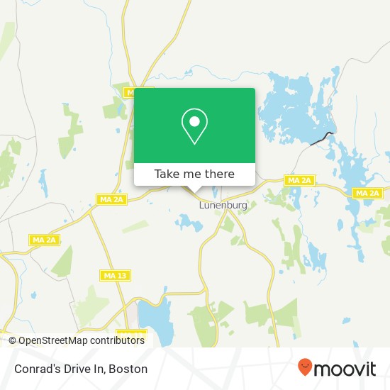 Conrad's Drive In map
