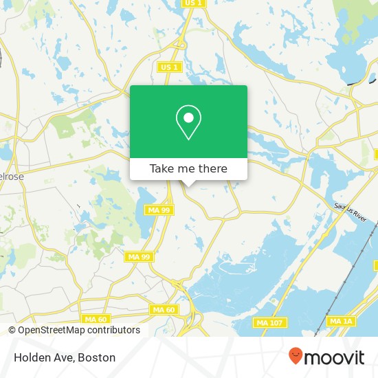Mapa de Holden Ave