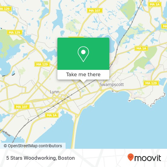 Mapa de 5 Stars Woodworking