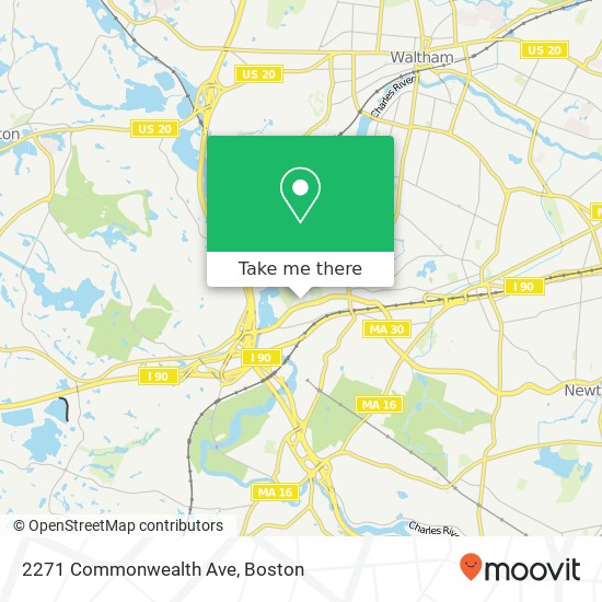 2271 Commonwealth Ave map