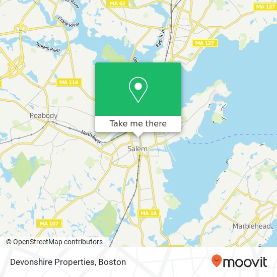 Devonshire Properties map