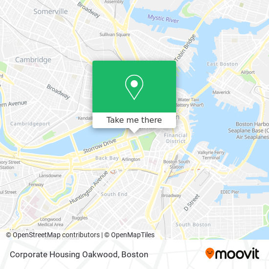 Mapa de Corporate Housing Oakwood