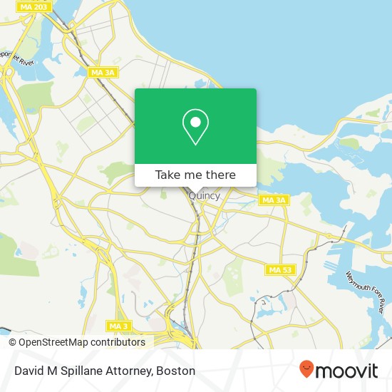 David M Spillane Attorney map