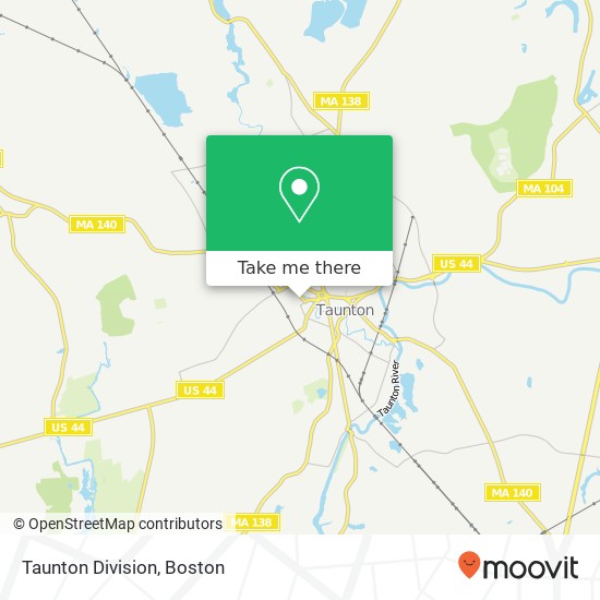 Mapa de Taunton Division