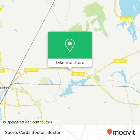 Sports Cards Boston map