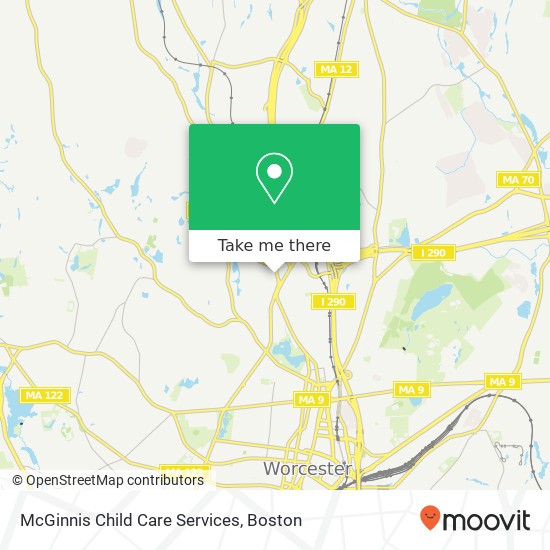 Mapa de McGinnis Child Care Services