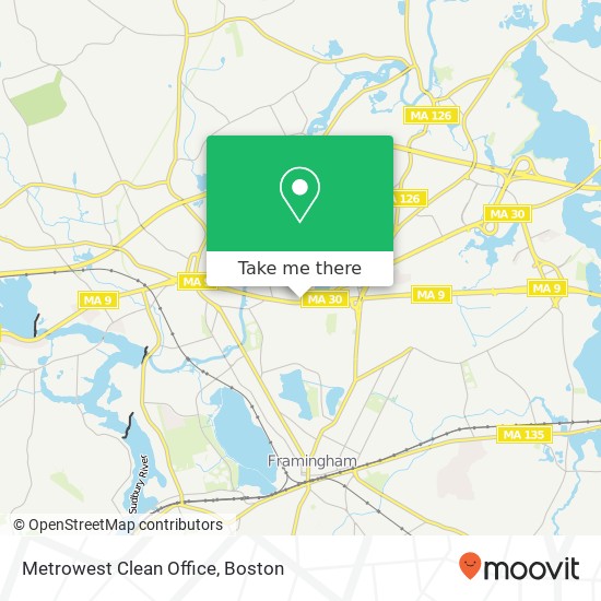 Metrowest Clean Office map