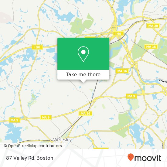 87 Valley Rd map