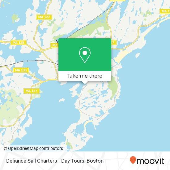 Defiance Sail Charters - Day Tours map