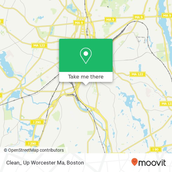 Mapa de Clean_ Up Worcester Ma