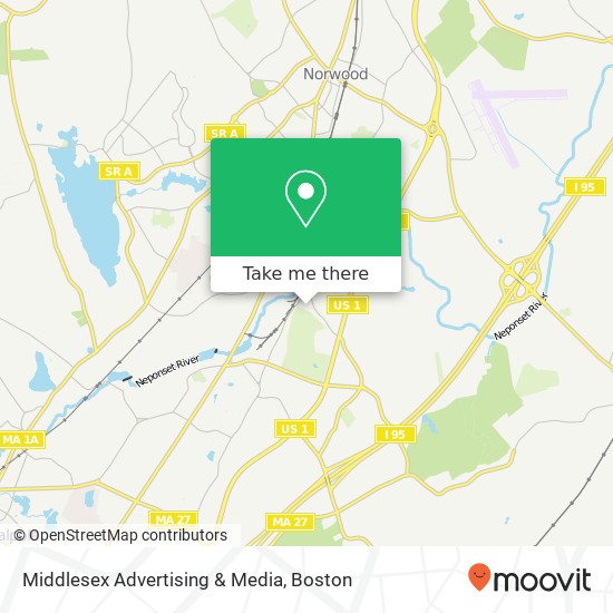 Middlesex Advertising & Media map