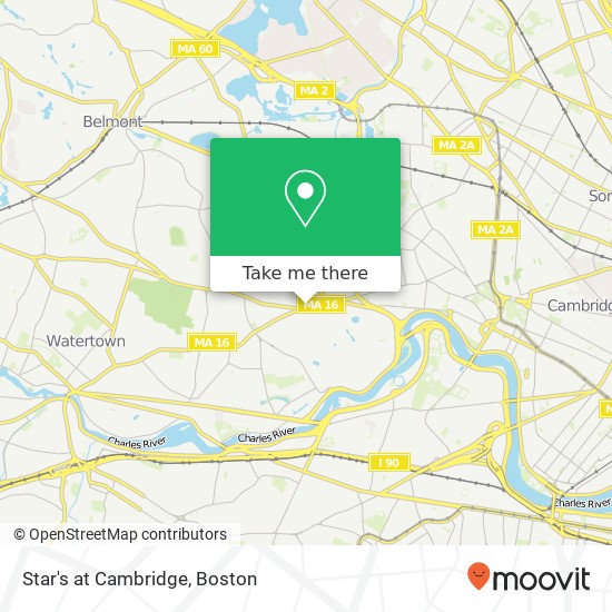 Mapa de Star's at Cambridge