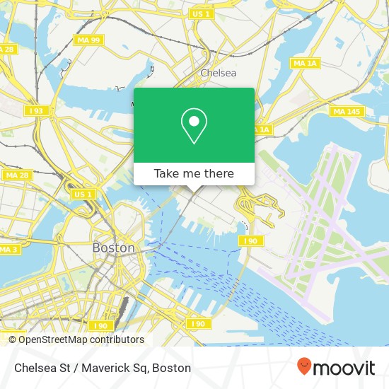 Chelsea St / Maverick Sq map