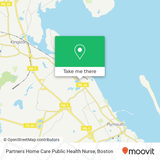 Mapa de Partners Home Care Public Health Nurse