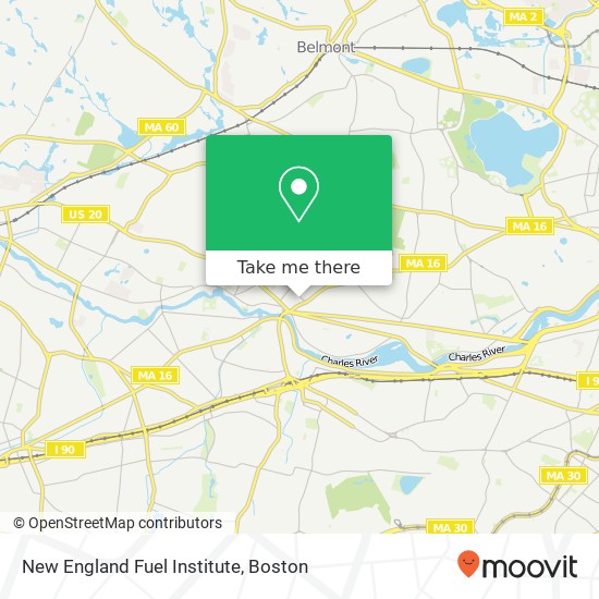 Mapa de New England Fuel Institute