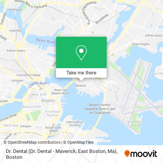 Mapa de Dr. Dental (Dr. Dental - Maverick, East Boston, Ma)