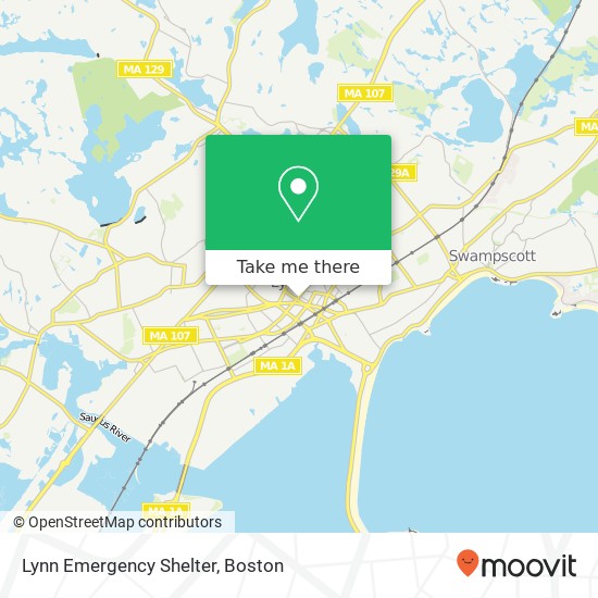 Mapa de Lynn Emergency Shelter