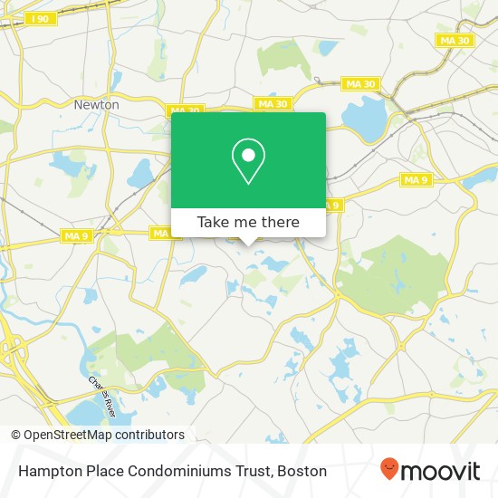 Hampton Place Condominiums Trust map