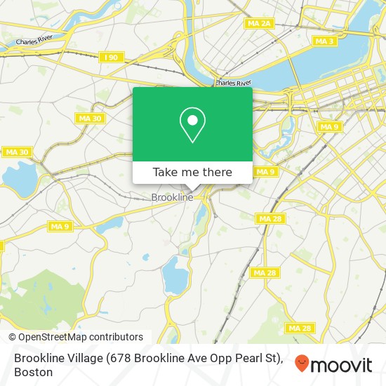 Brookline Village (678 Brookline Ave Opp Pearl St) map
