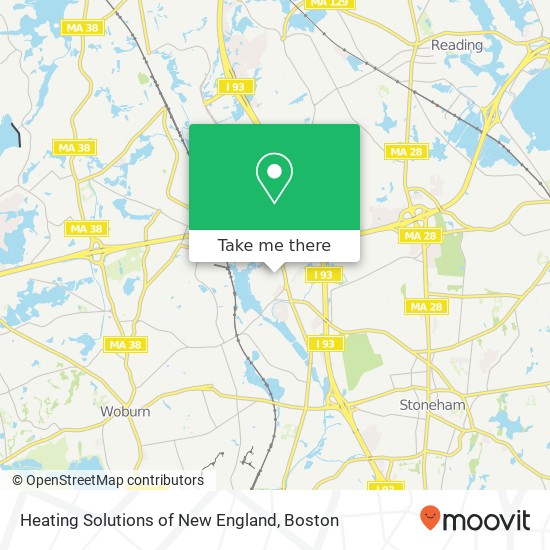 Mapa de Heating Solutions of New England