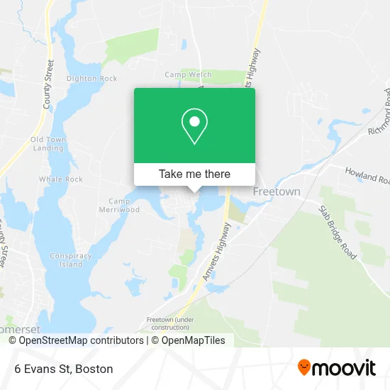 6 Evans St map