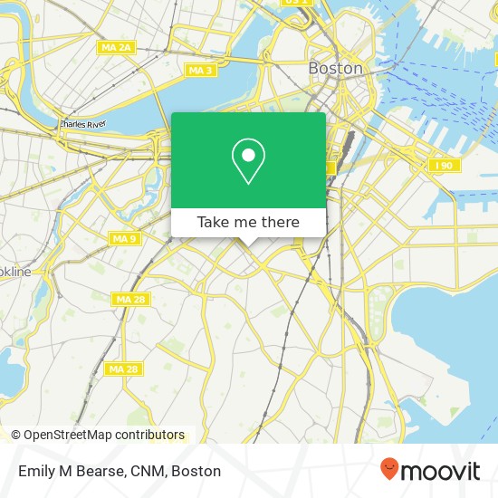 Mapa de Emily M Bearse, CNM