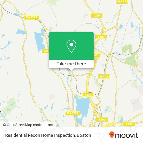 Residential Recon Home Inspection map