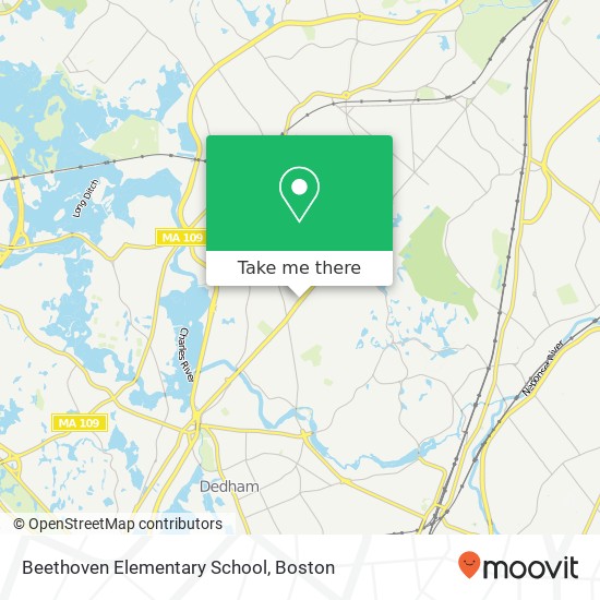 Mapa de Beethoven Elementary School