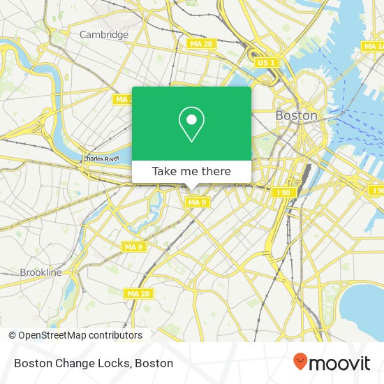 Mapa de Boston Change Locks