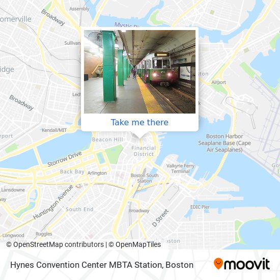 Hynes Convention Center MBTA Station map