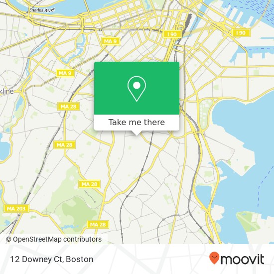 Mapa de 12 Downey Ct