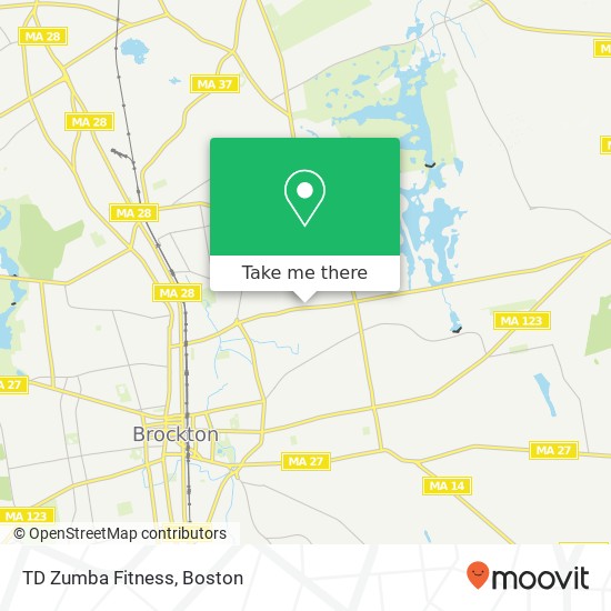 TD Zumba Fitness map