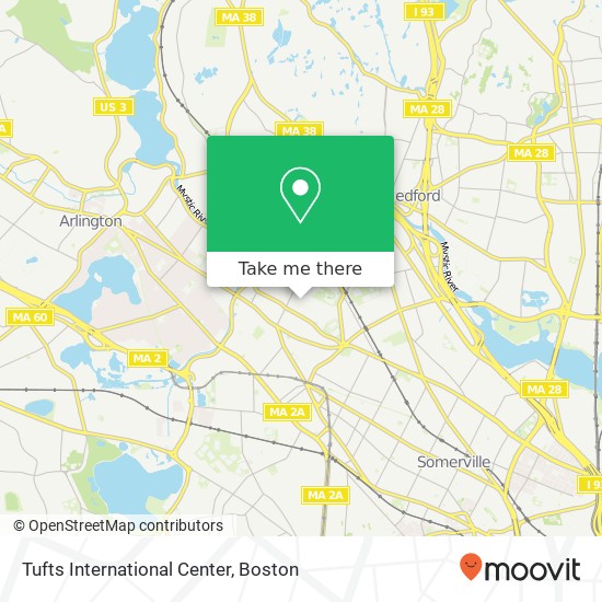 Tufts International Center map